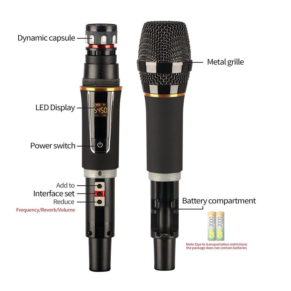 Wireless USB Microphone Handheld Wireless Microphones Systems for Computer wi... - Picture 5 of 6